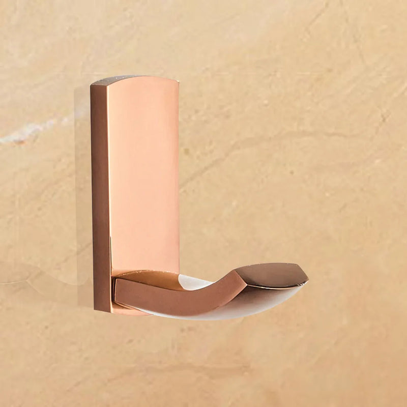 Rose Gold Bathroom Hardware Set Towel Rail Bar Tissue Paper Holder Robe Hook Wall Mounted Bathroom Accessories